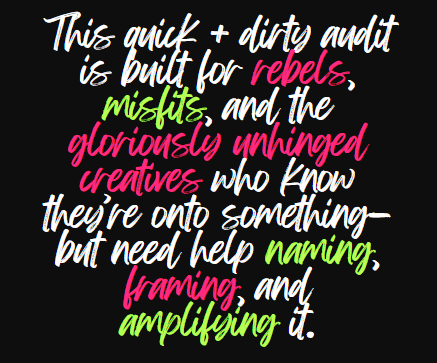 Rebel's Brand Audit Workbook