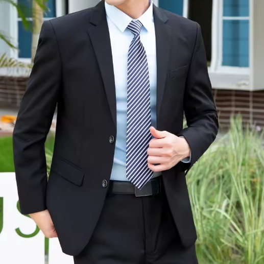 Men's Black Business Suit