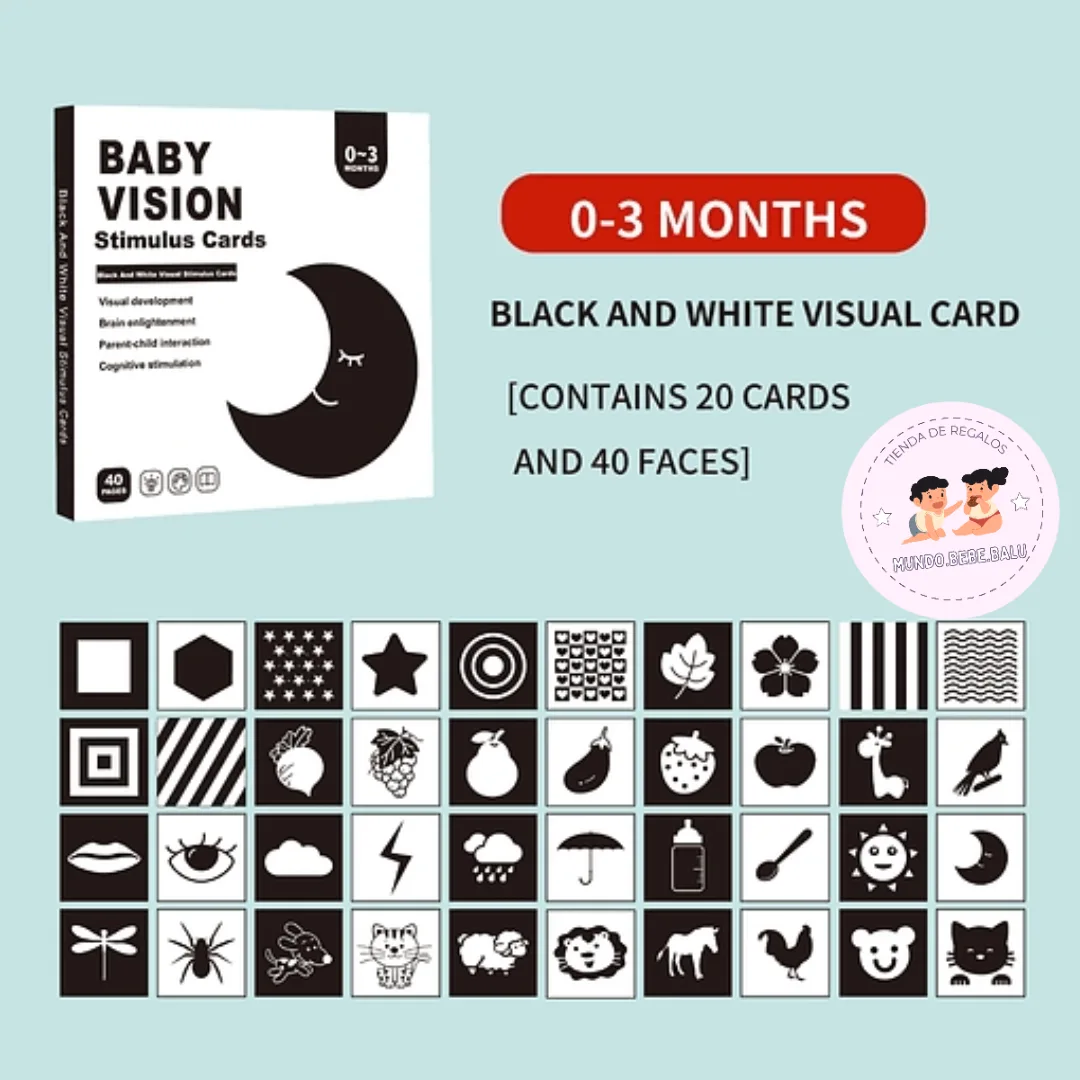 Tarjetas de Estímulo Visual para Bebé
