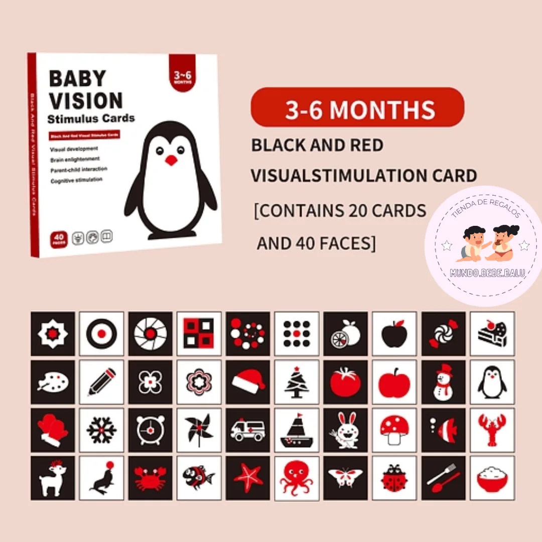 Tarjetas de Estímulo Visual para Bebé