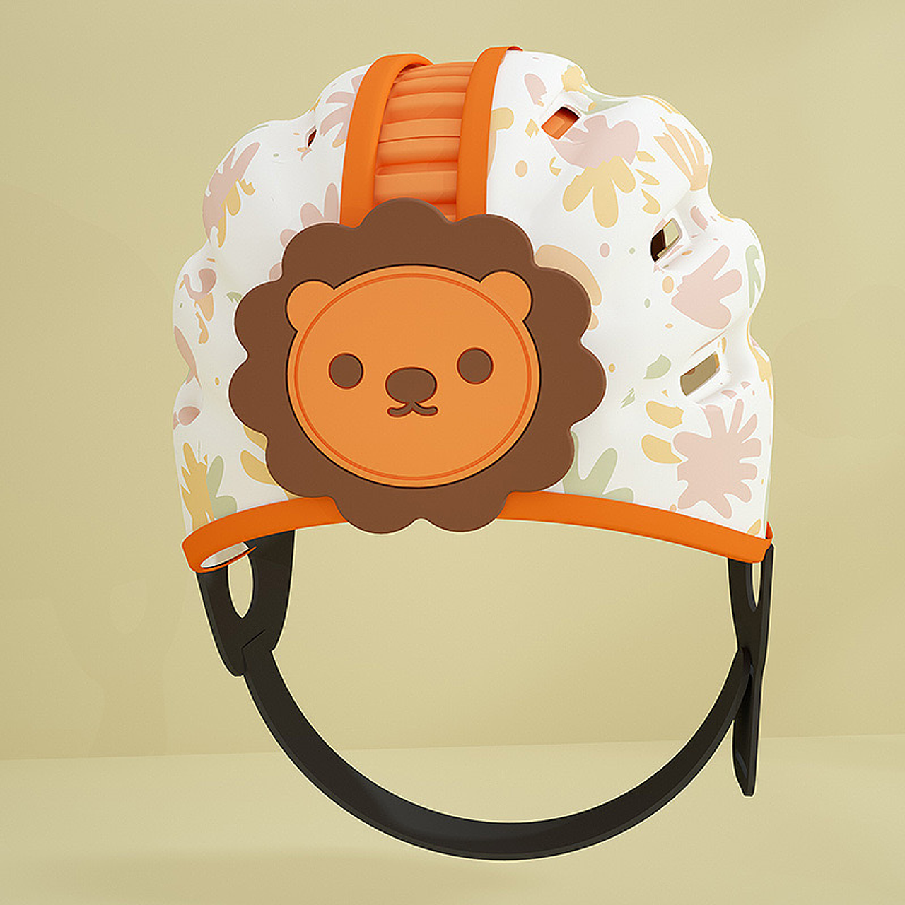 Casco infantil con diseño de león