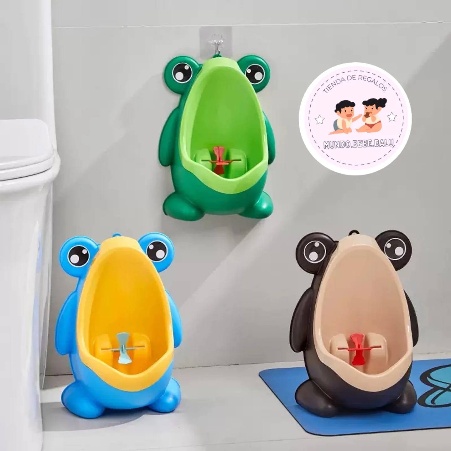 Orinal infantil en forma de rana