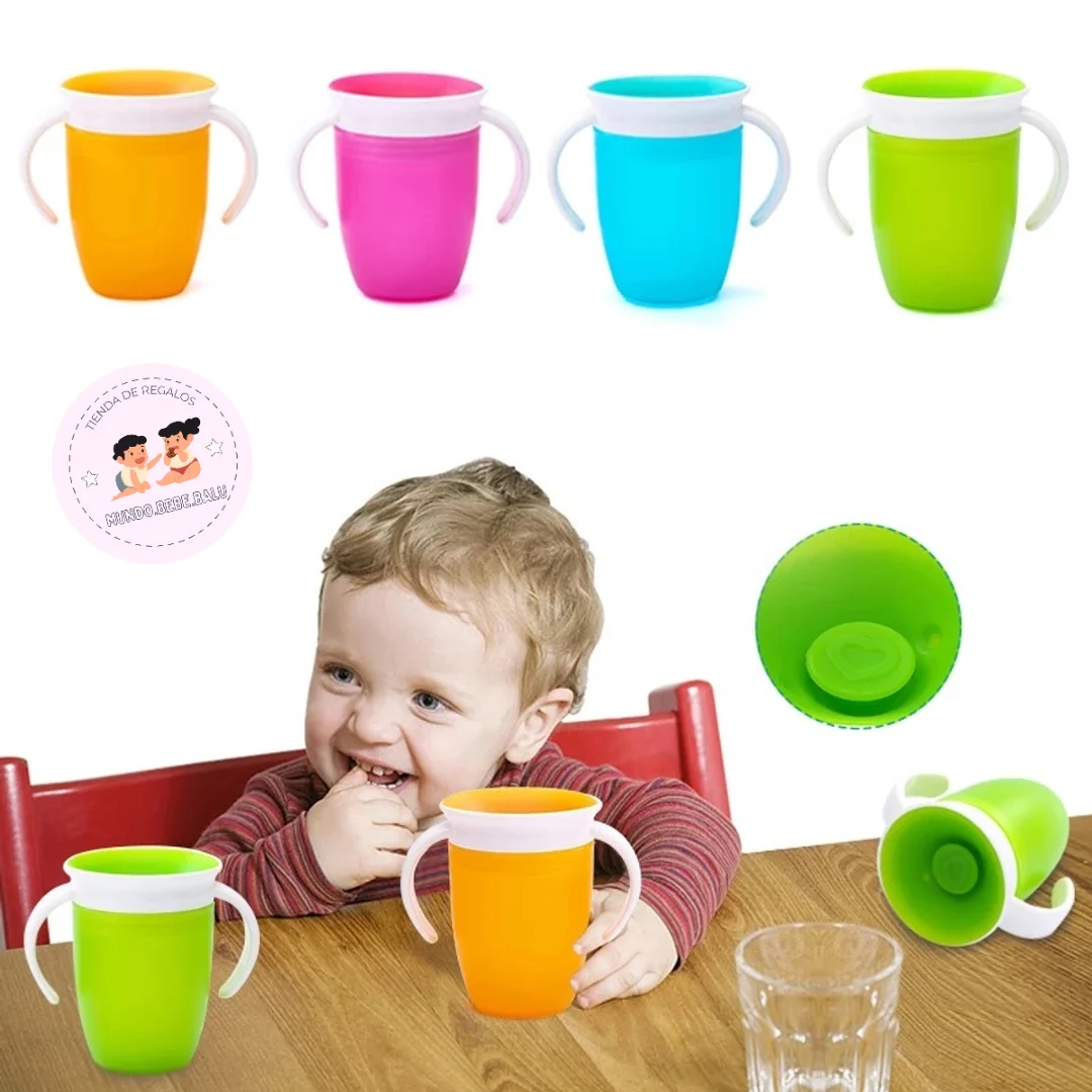 Vaso antiderrame para niños 360°