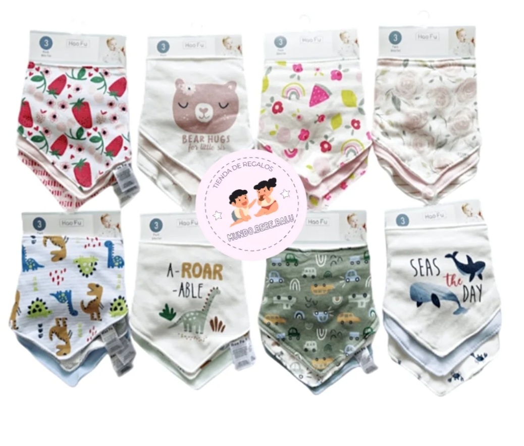 Baberos bandana para bebé