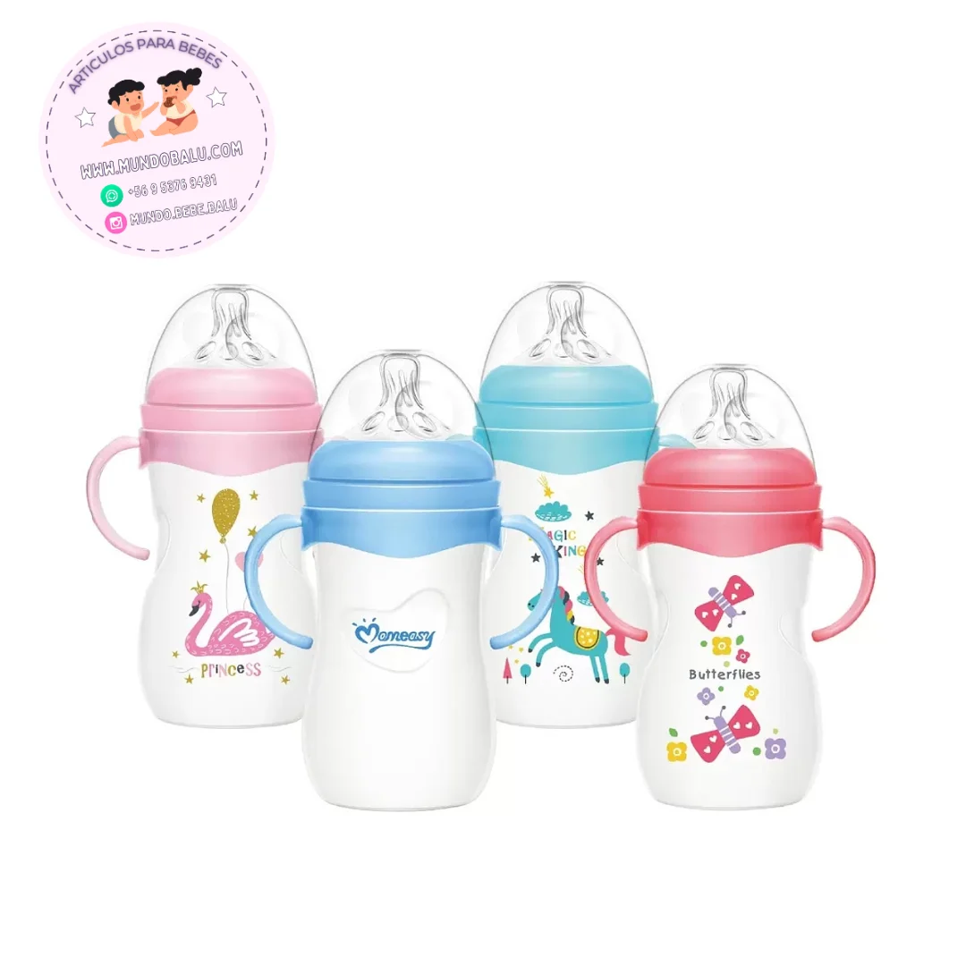 Biberones para bebés con asas