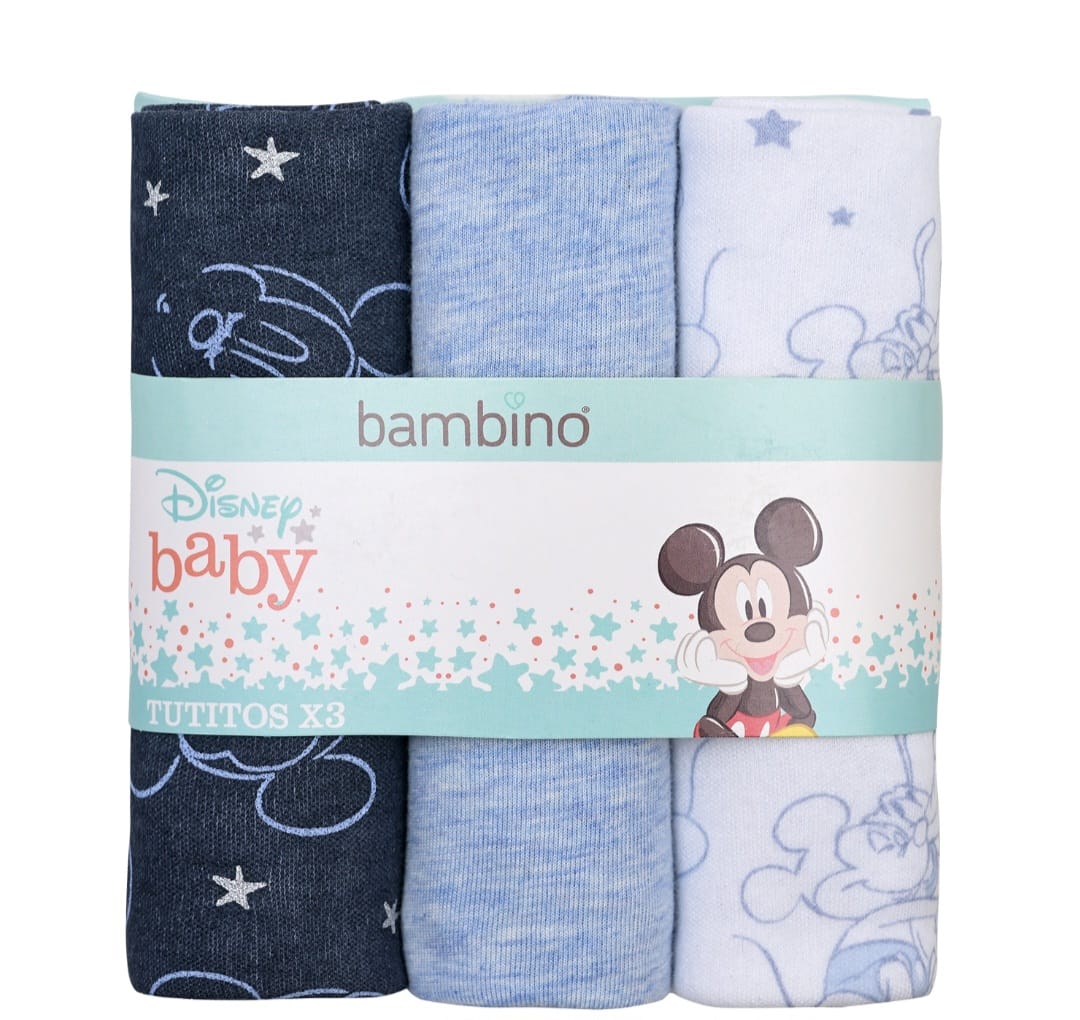 Tutos para bebé Minnie Mickey x3