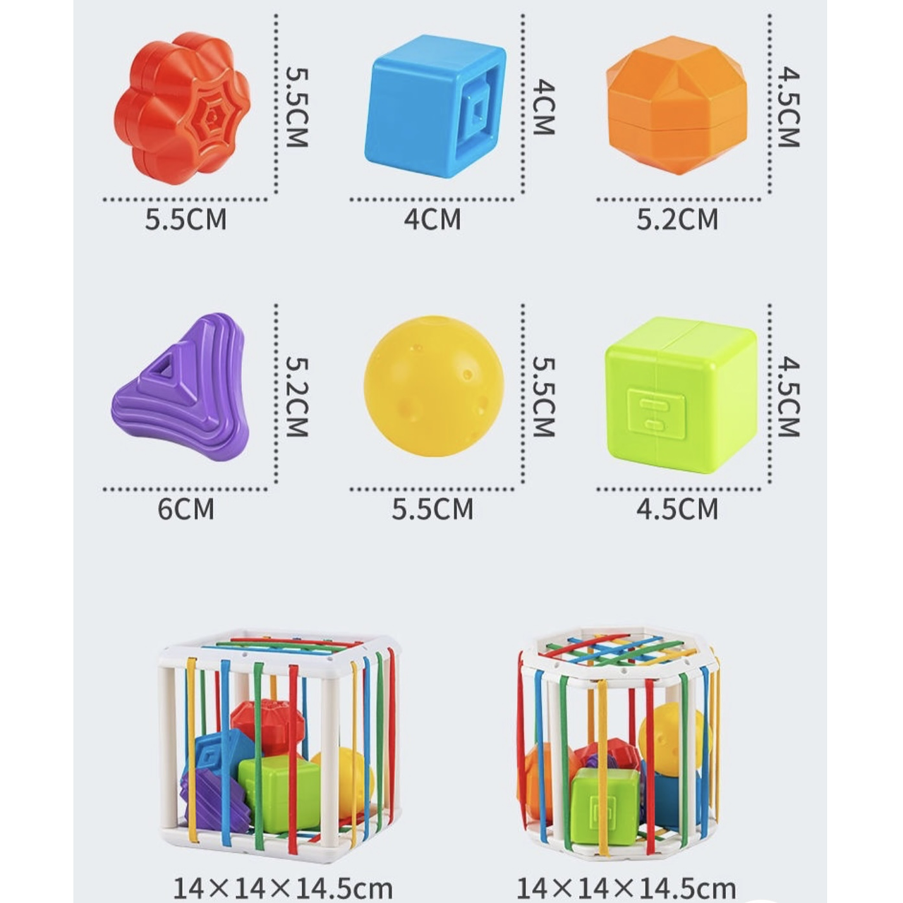 Juego de bloques de formas para bebés