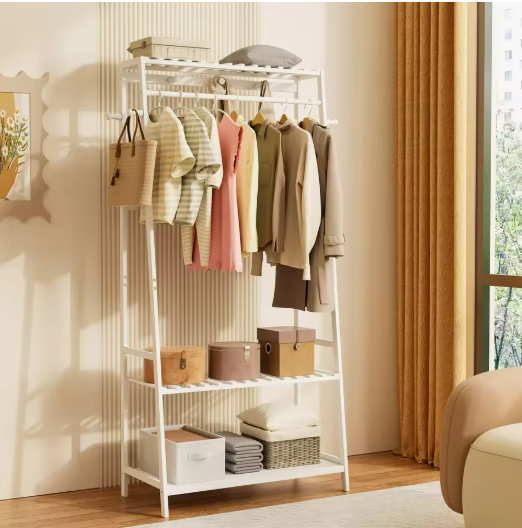 Modern White Clothes Rack