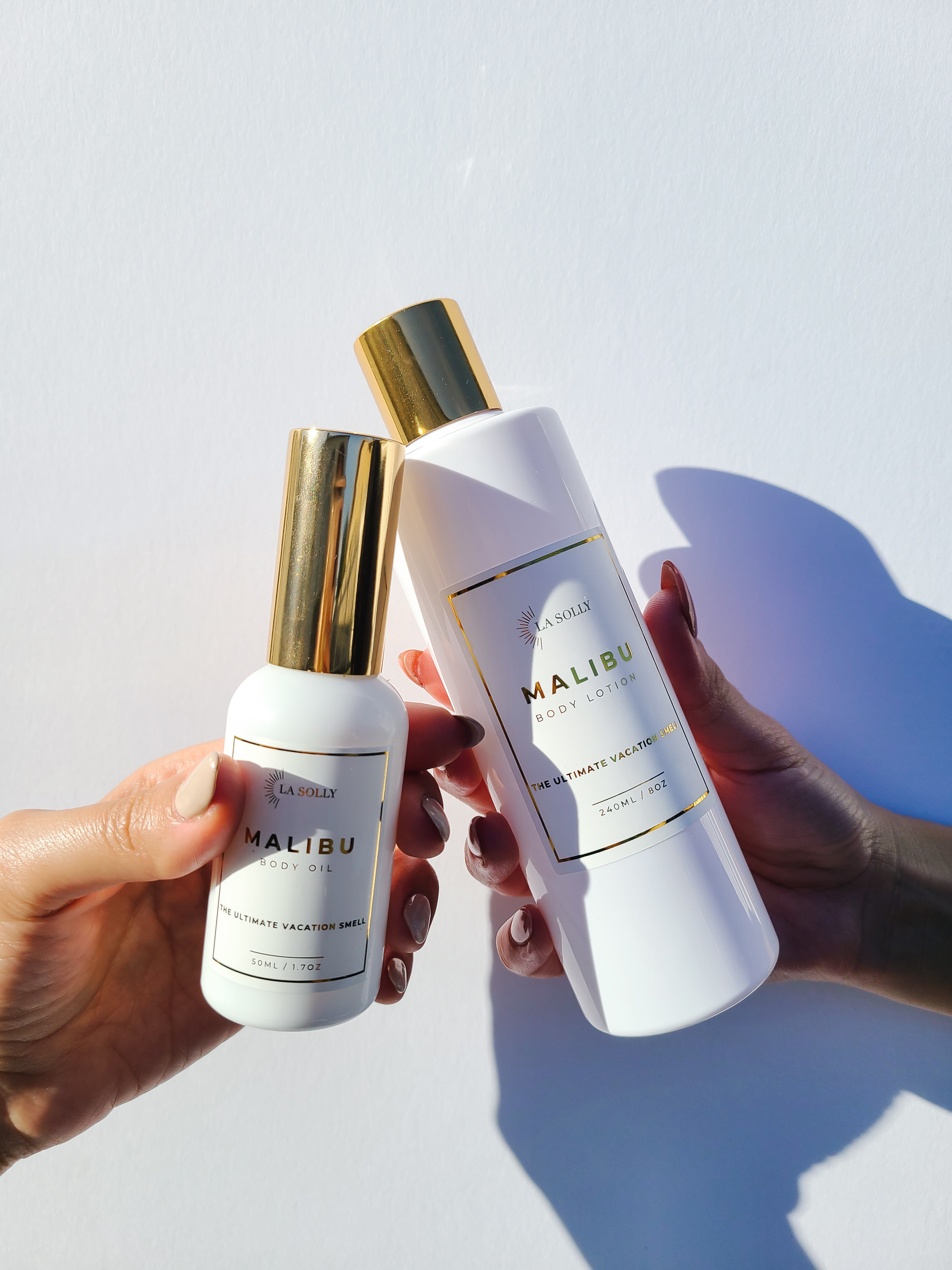 Malibu Shimmering Body Oil & Lotion Set