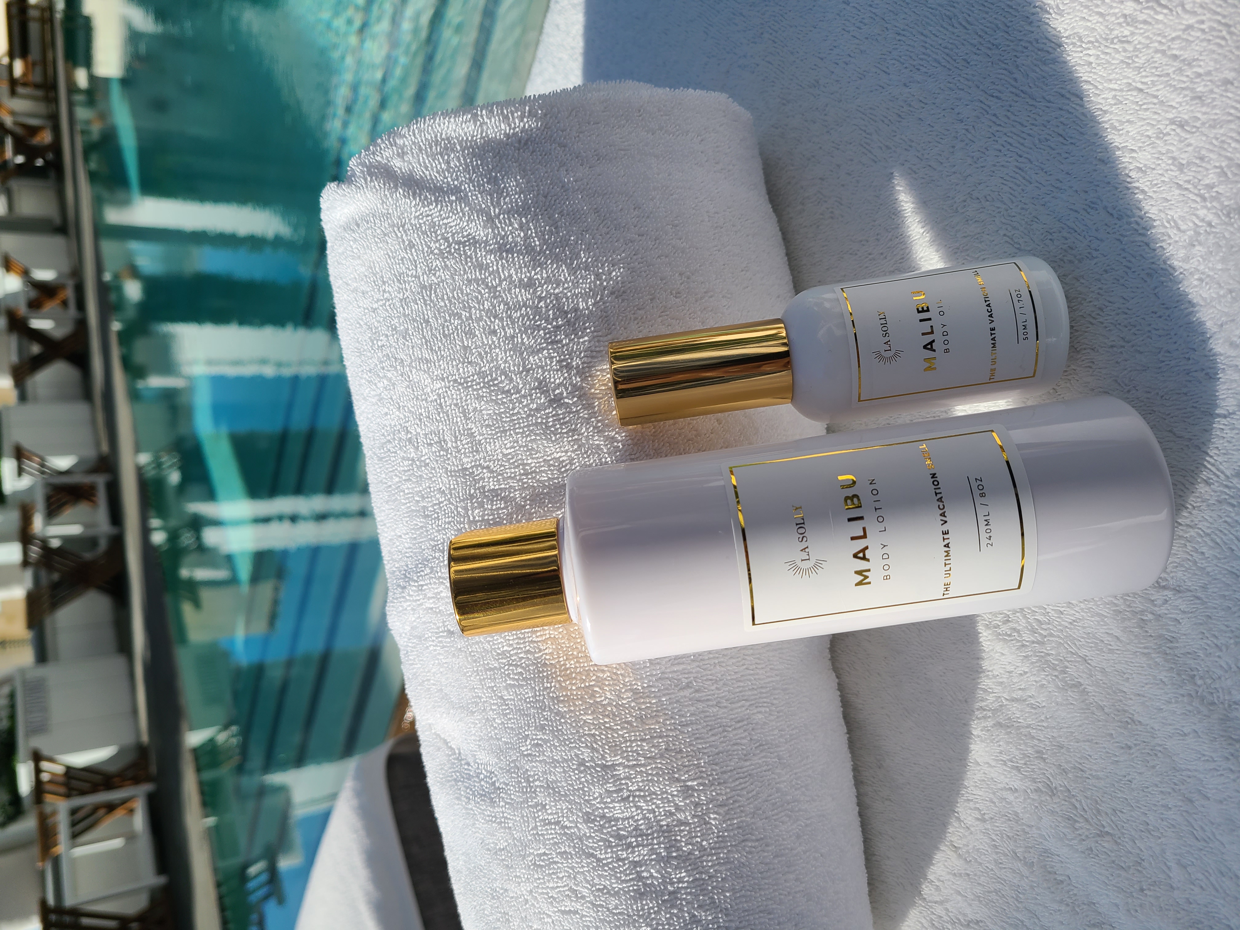 Malibu Shimmering Body Oil & Lotion Set