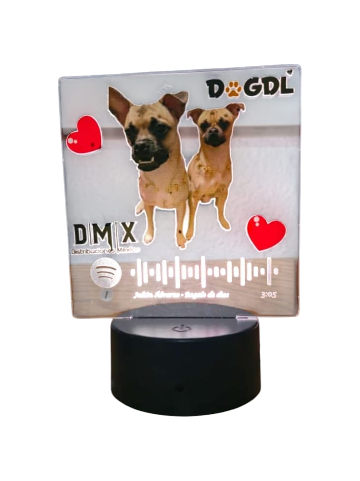 LAMPARA DTF UV ACRILICO PERSONALIZADA
