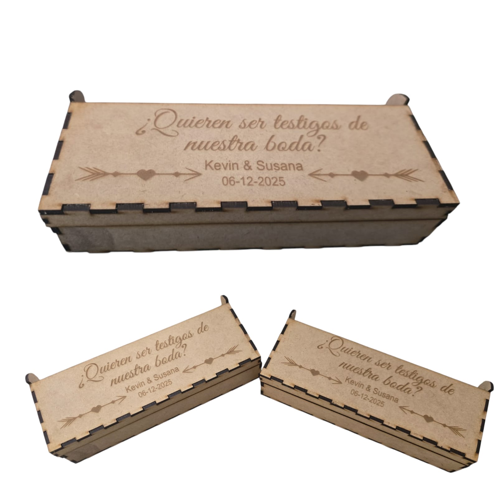 CAJA PEDIR PADRINOS PLUMA BAMBU