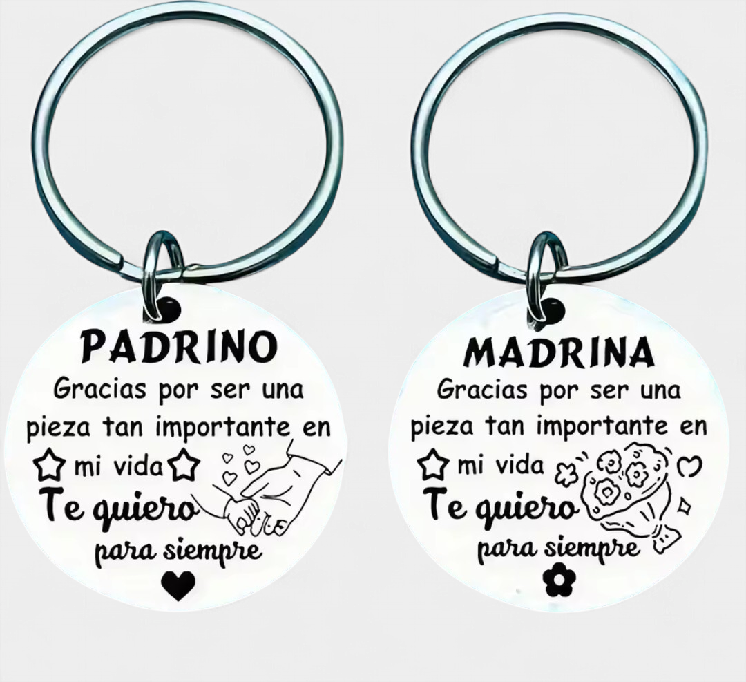 LLAVEROS PADRINOS 2 PZs