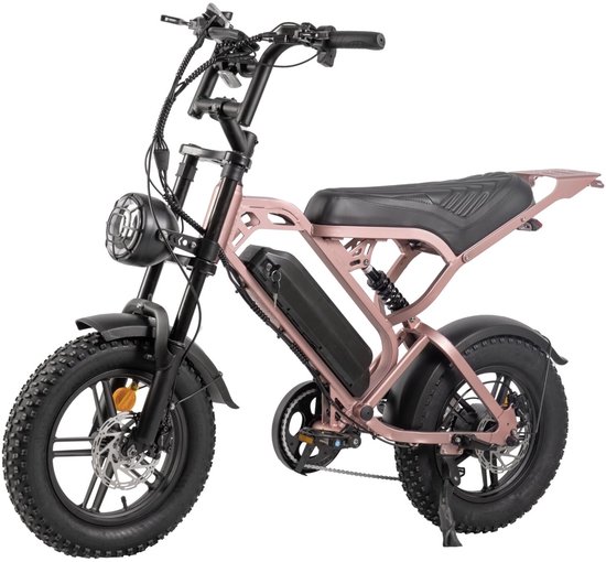 Fatbike V20 pro Mini  hydraulische remmen kleur rose gold
