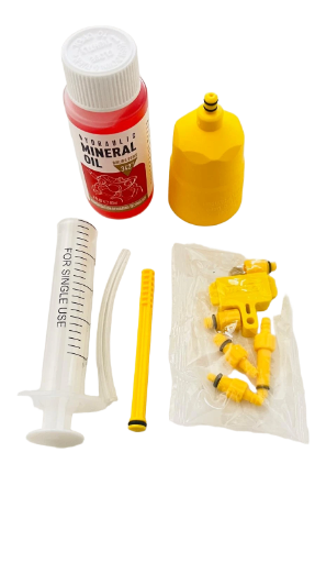 Hydraulische minerale kleur roze voor schijfremmen - 60 ml - Transparant Ontluchtingsset voor minerale olie Remserviceset 