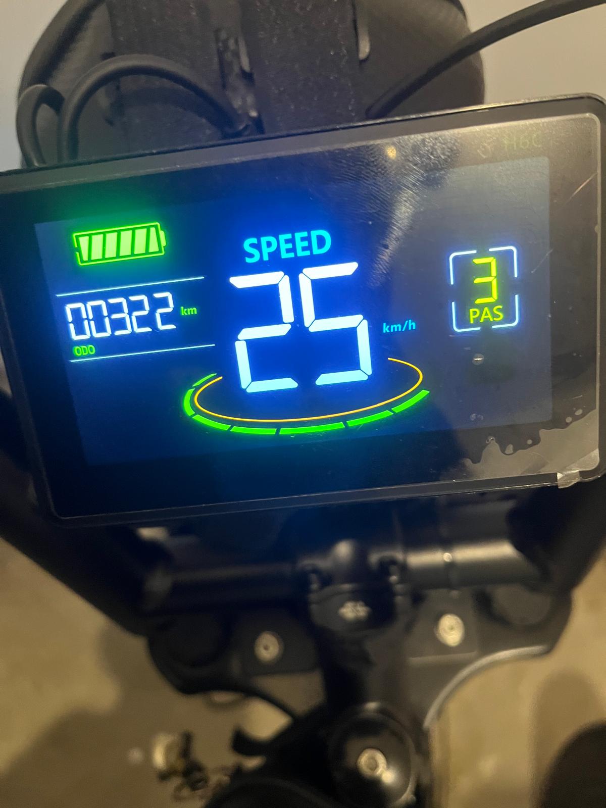 H6C-scherm V20 Pro fatbike - LCD-scherm