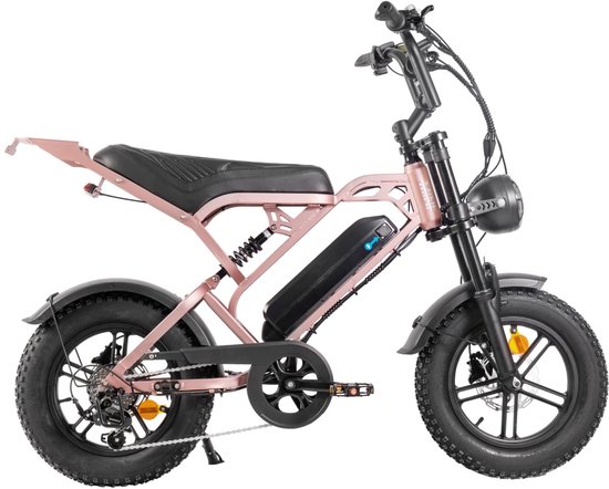 Fatbike V20 pro Mini  hydraulische remmen kleur rose gold