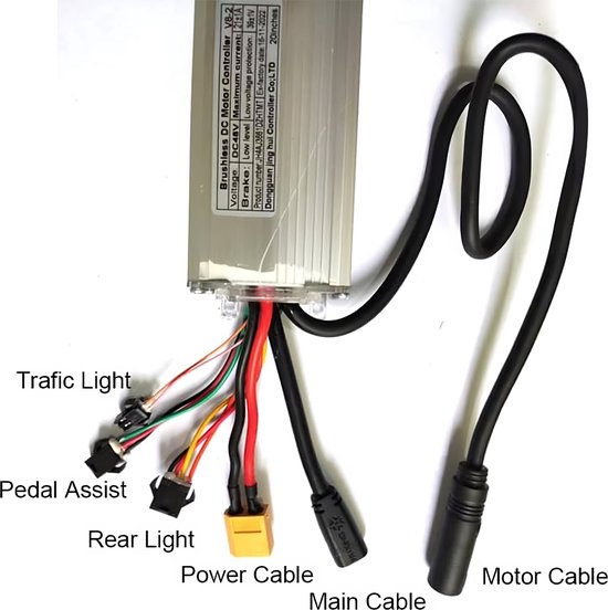 Fatbike Ouxi - V8  Controller met rode motorkabel