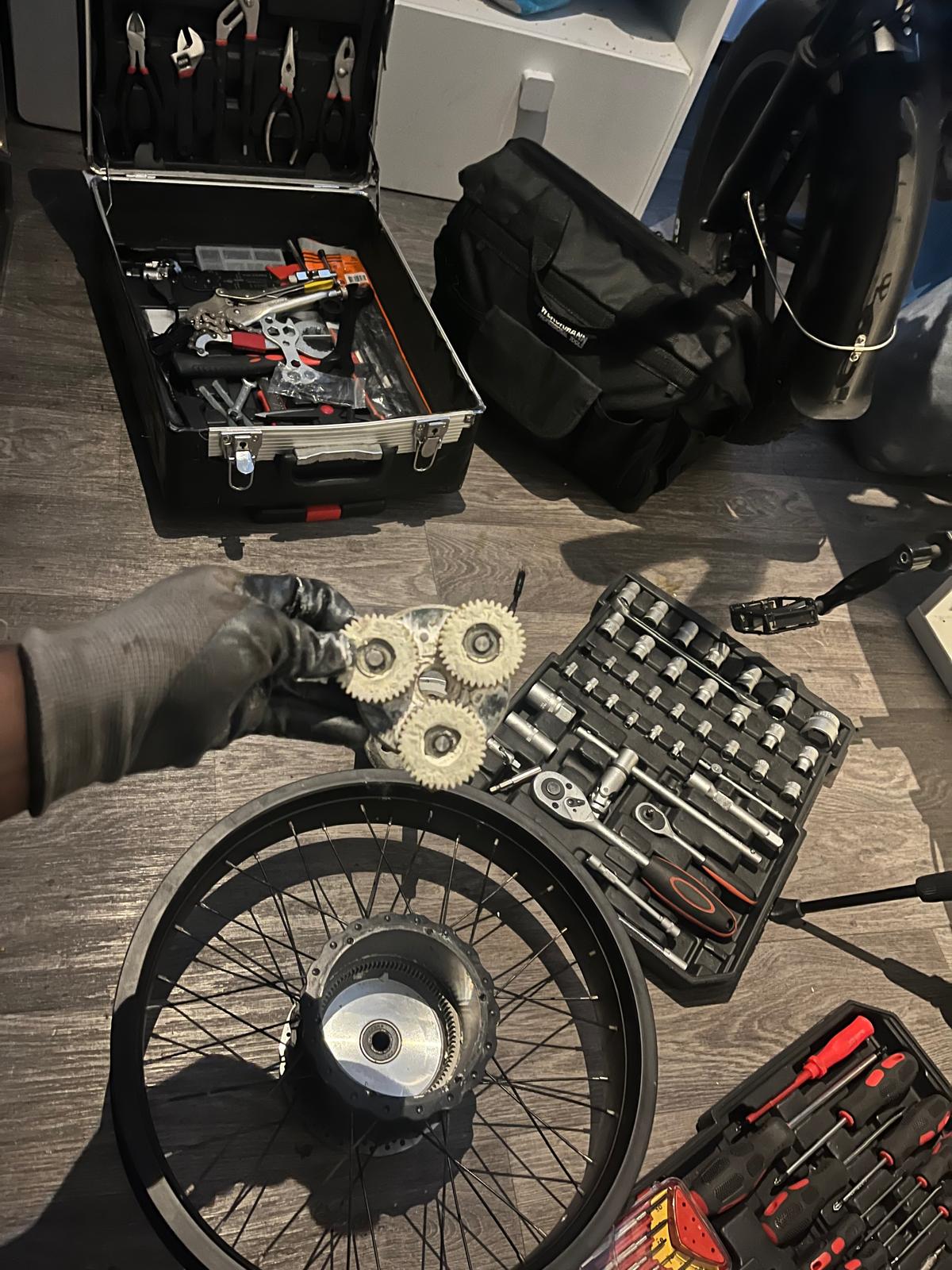 Fatbike tandwiel versnelling motor 250W  pas V8 / V20