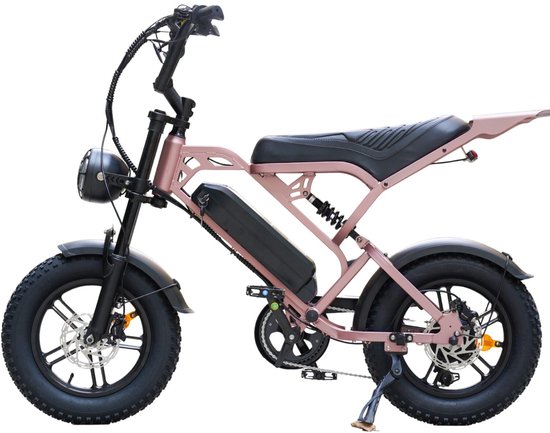 Fatbike V20 pro Mini  hydraulische remmen kleur rose gold