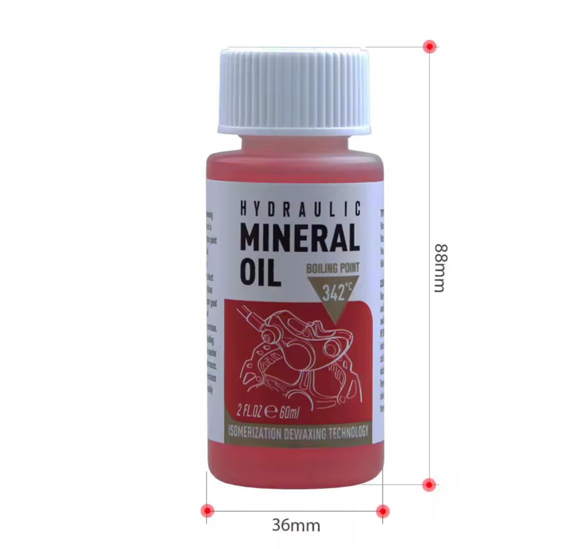 Hydraulische minerale olie kleur roze voor schijfremmen - 60 ml - Transparant 