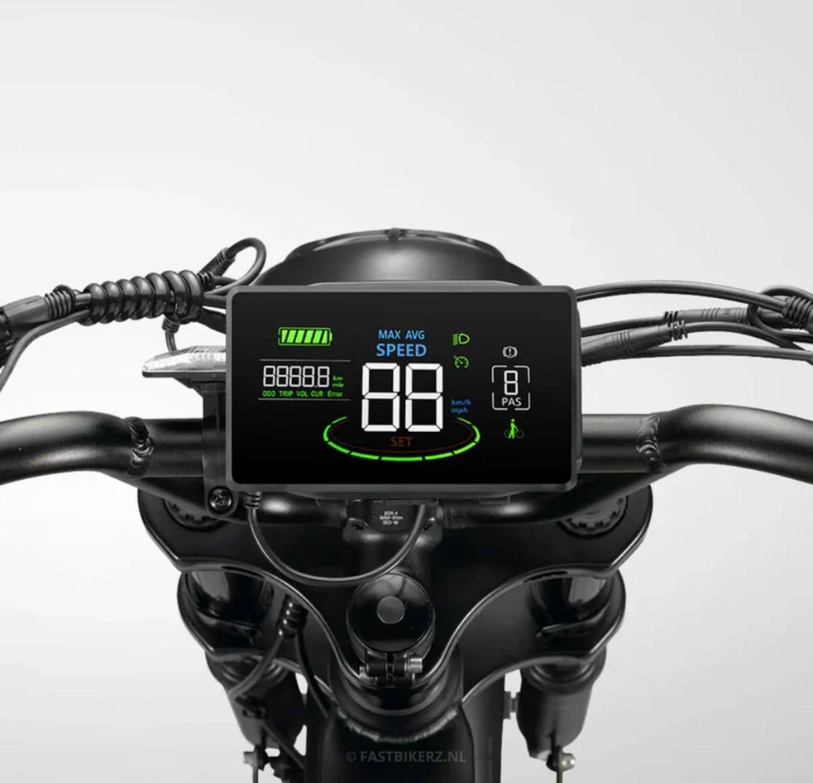 Fatbike sportieve V20 pro  hydraulische remmen kleur zwart 