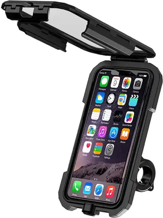 Telefoonhouder fatbikes- 360 graden draaibaar 4 tot 7 inch  kleur zwart