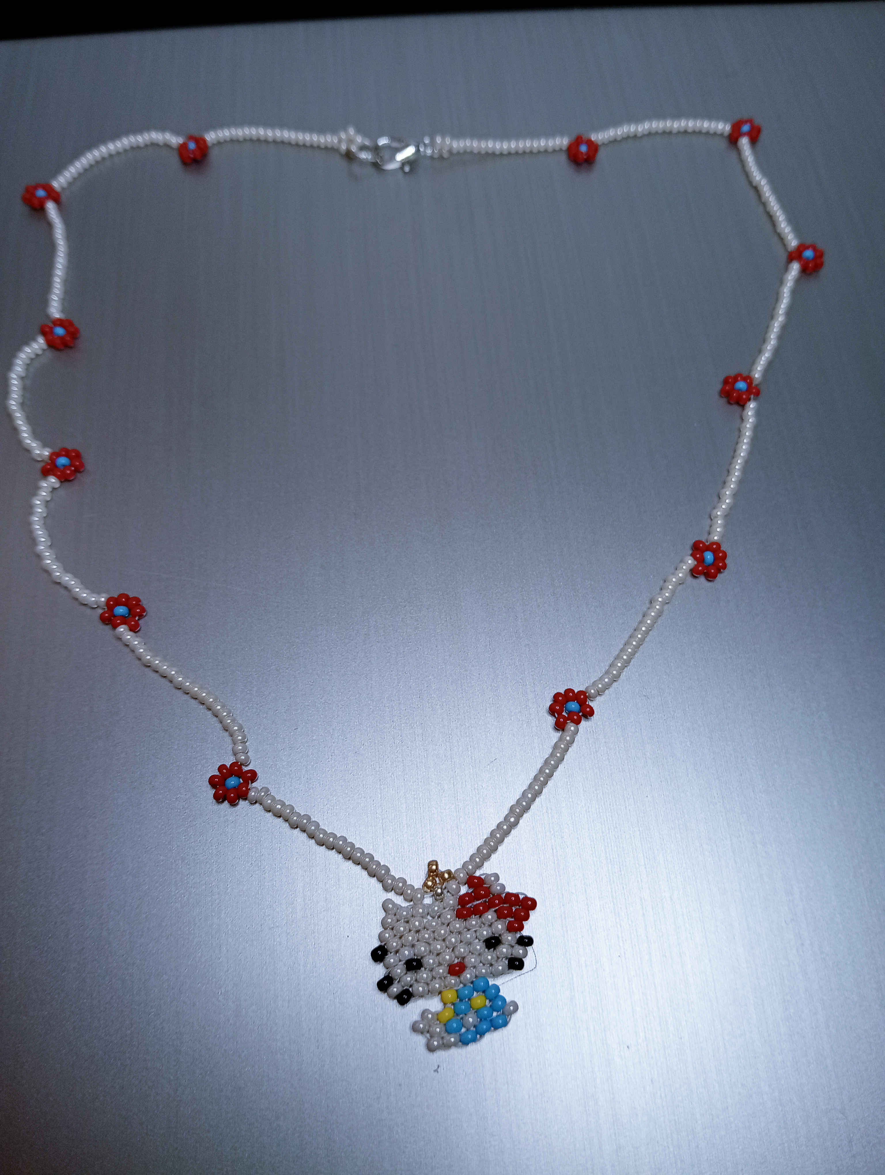 Collana con perline Hello Kitty