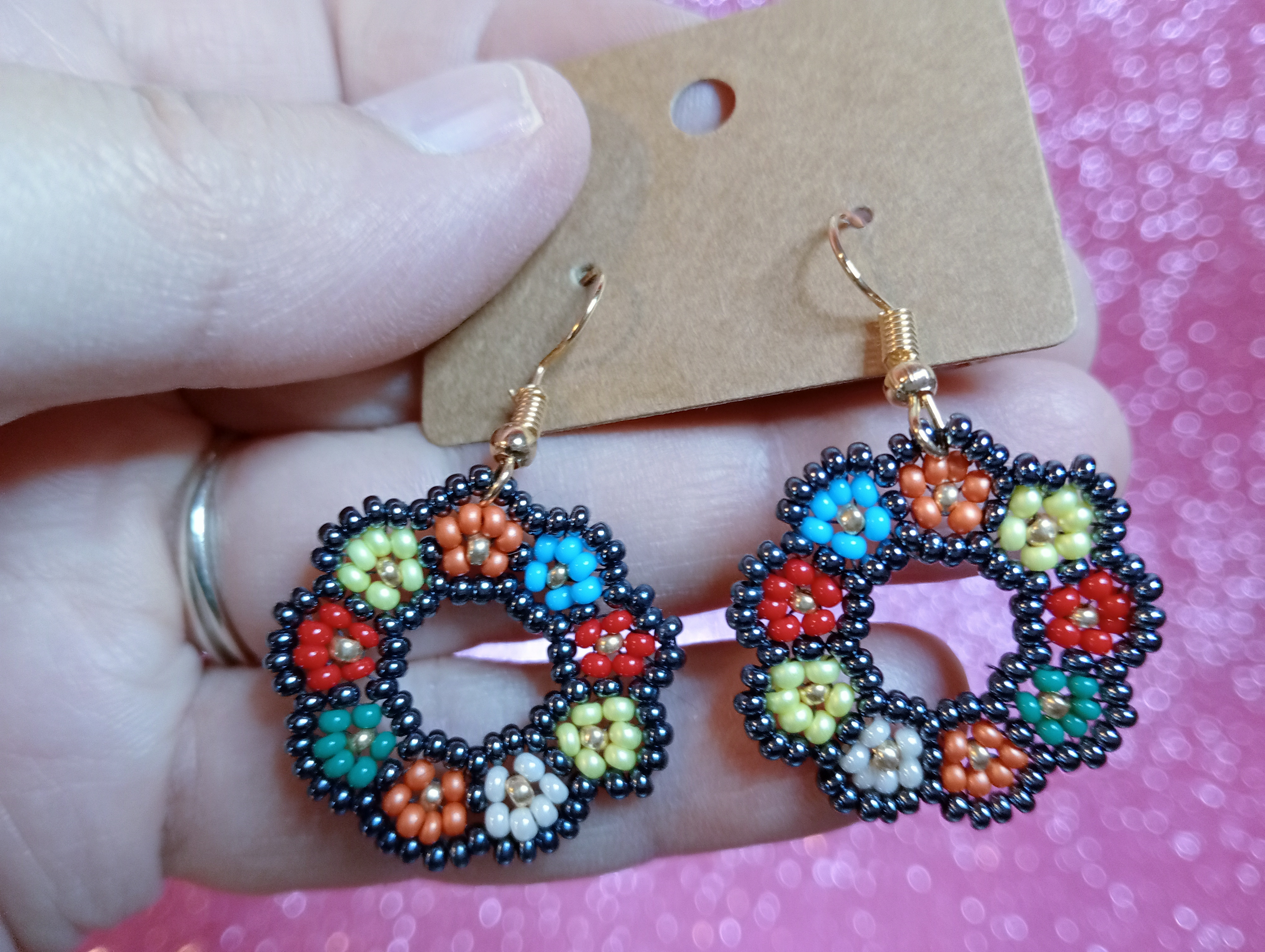 Orecchini Corona Fiorita