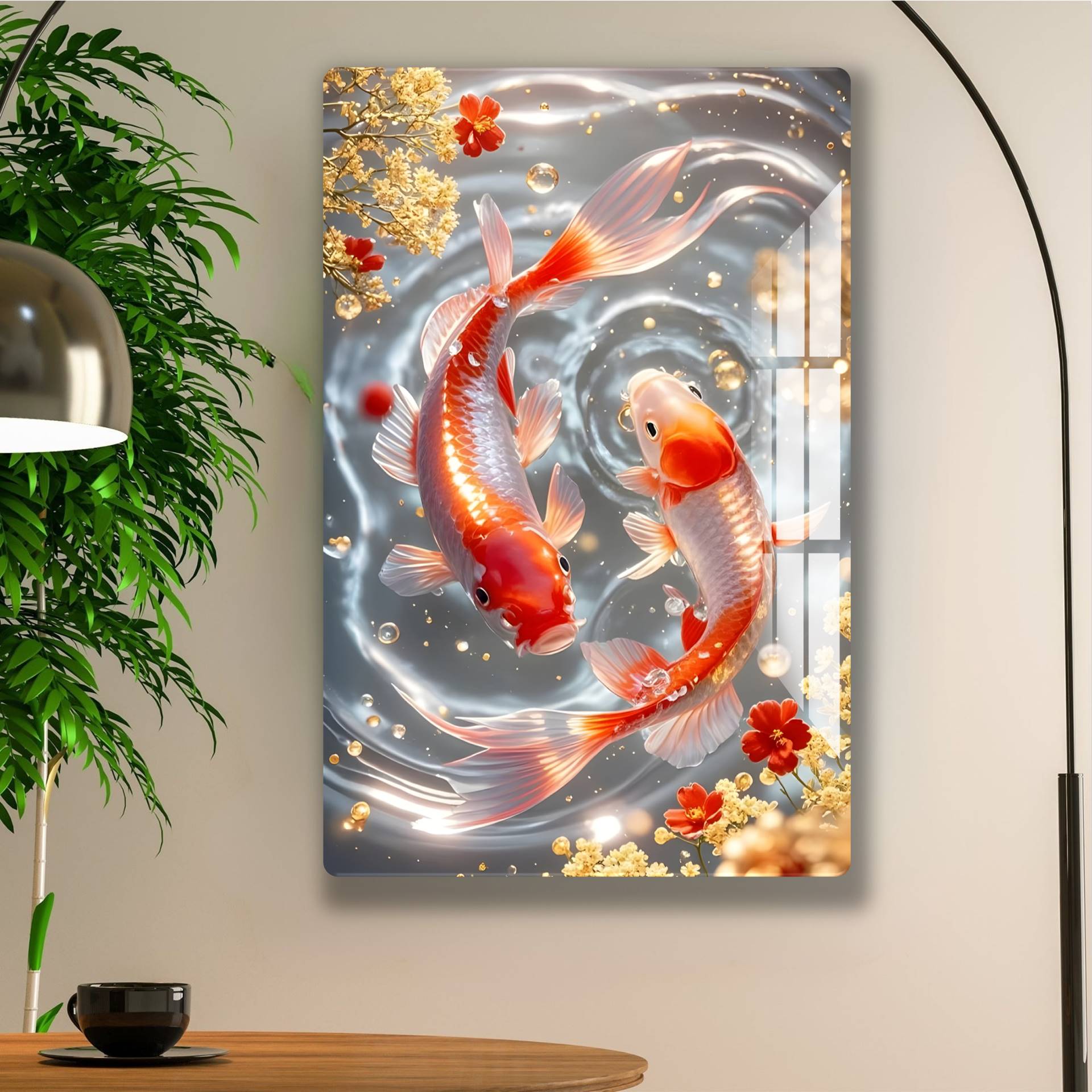Twin Fish Acrylic Wall Art