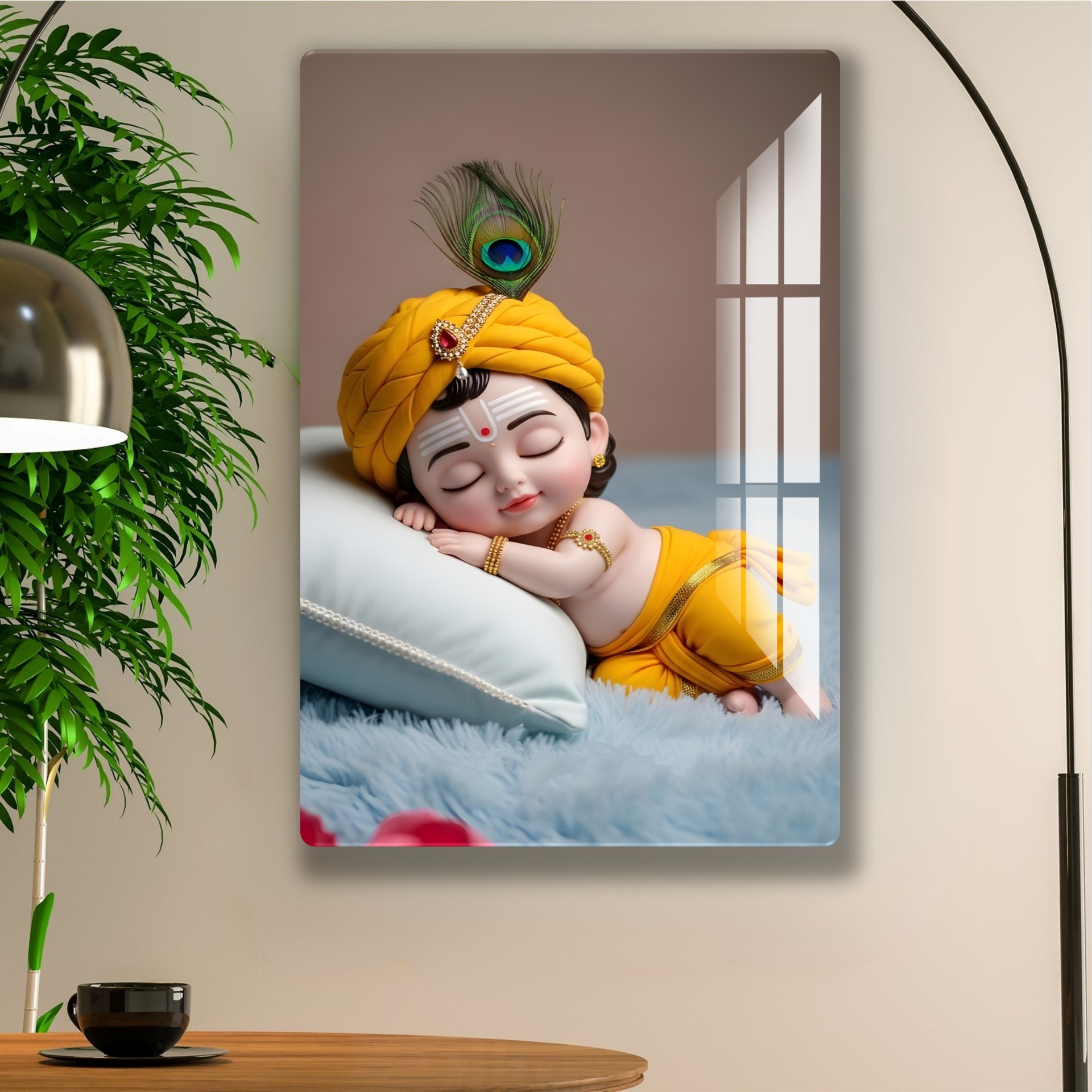 Little Sleepy Kanha Acrylic Wall art