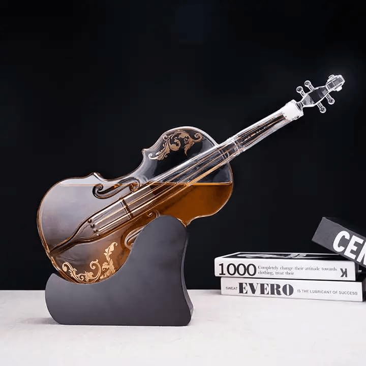 Violin-shaped Glass Decanter