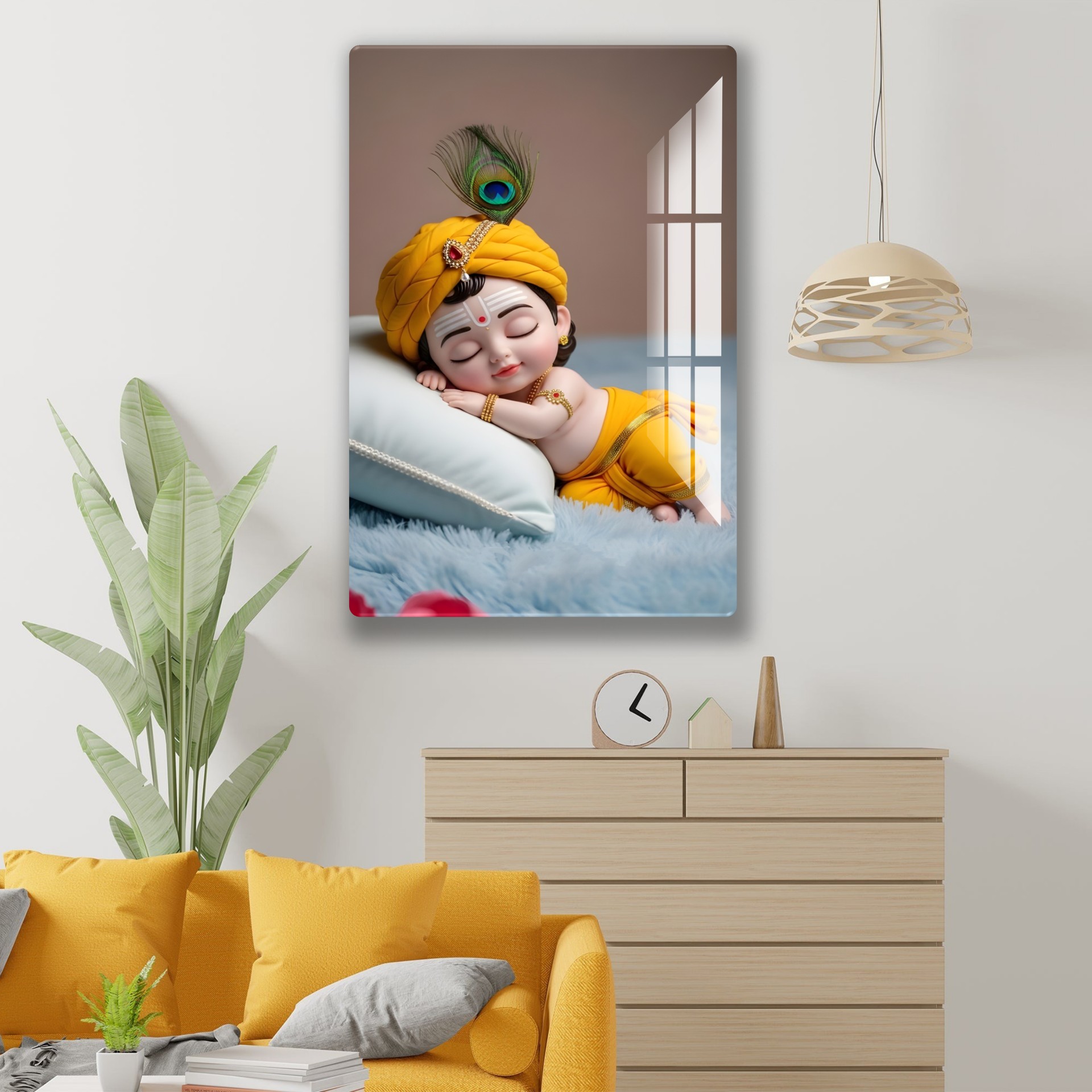 Little Sleepy Kanha Acrylic Wall art