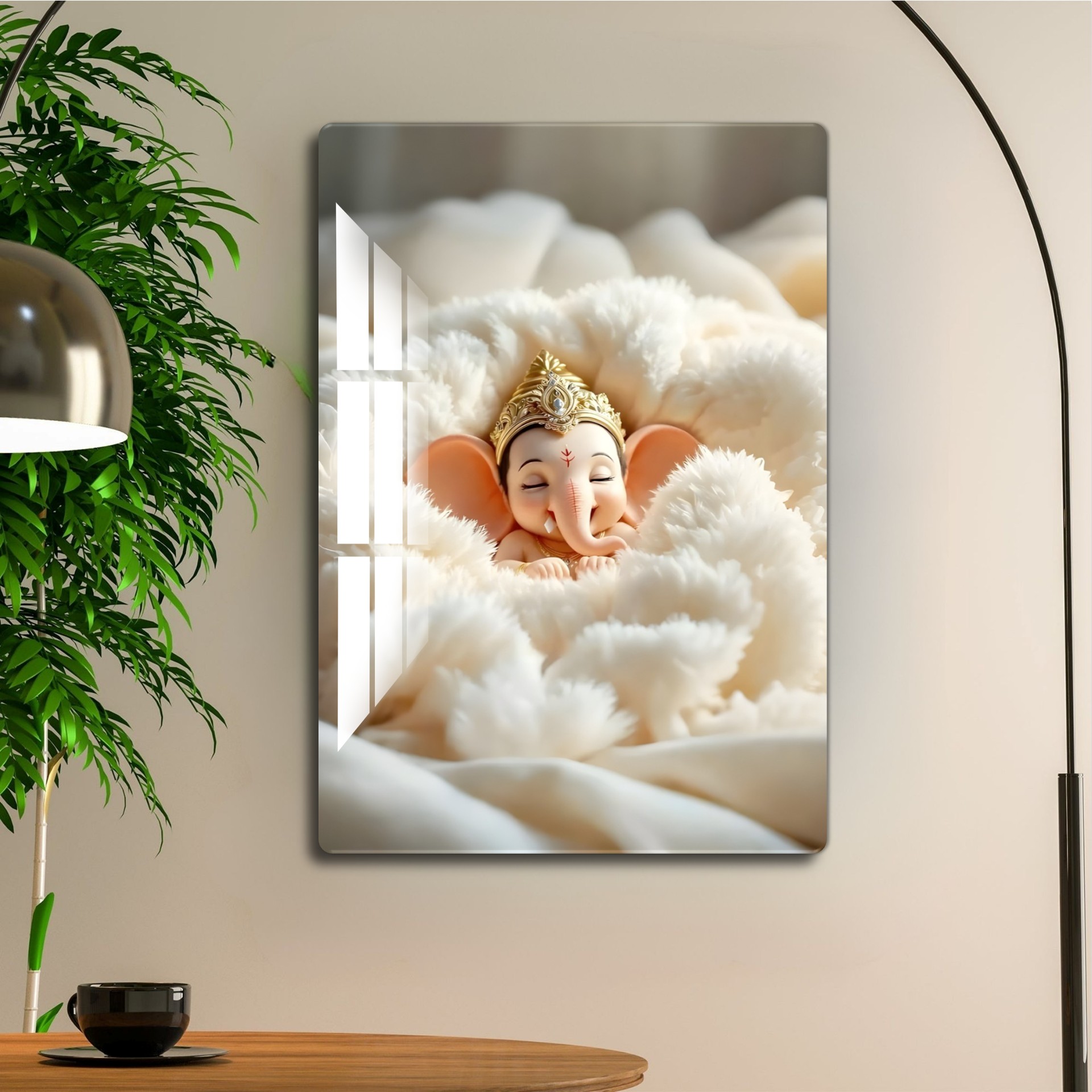 Little Sleepy Ganesha Acrylic Wall Art