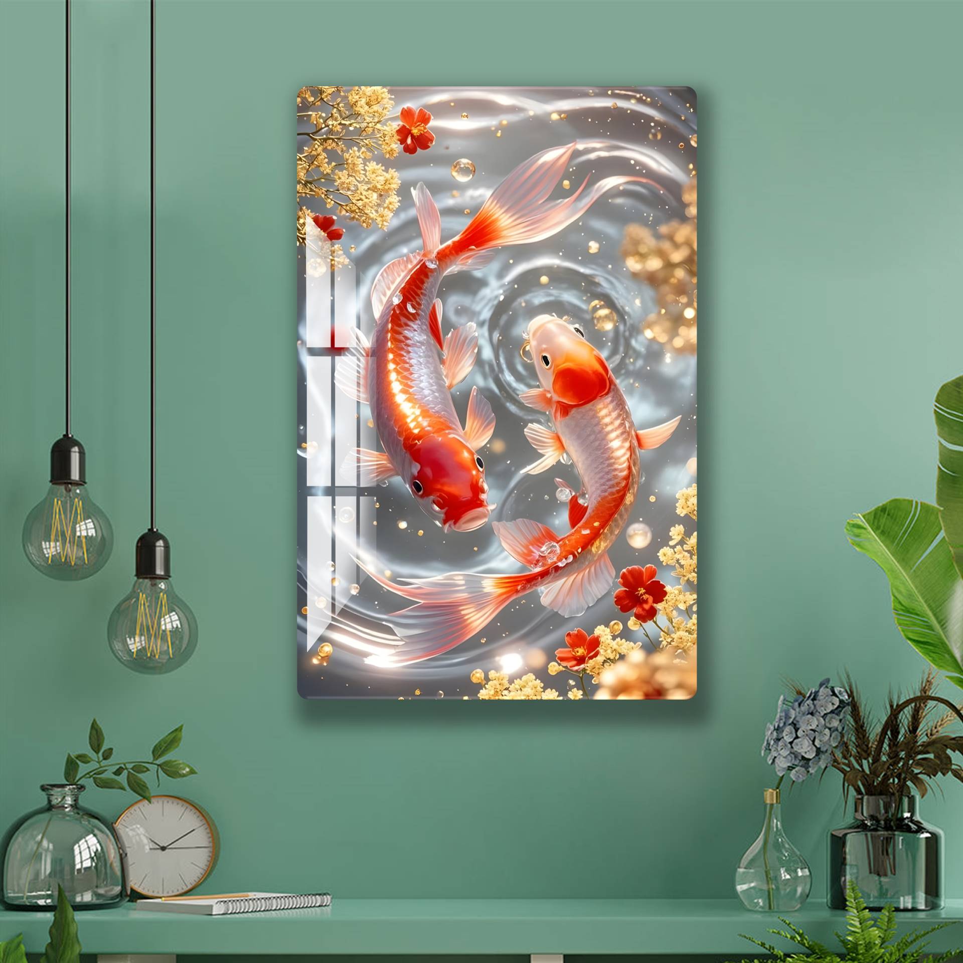 Twin Fish Acrylic Wall Art