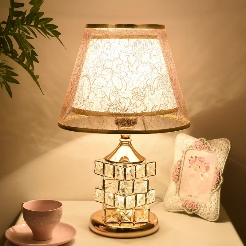 Block Crystal Table Lamp