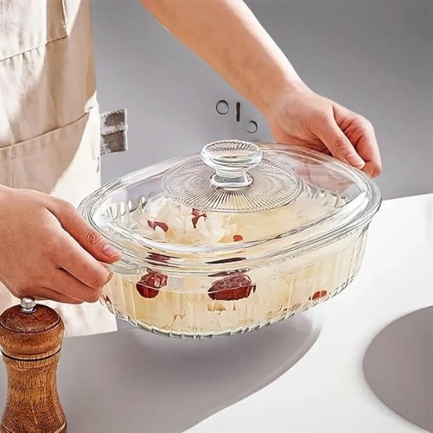 Glass Casserole dish with Lid