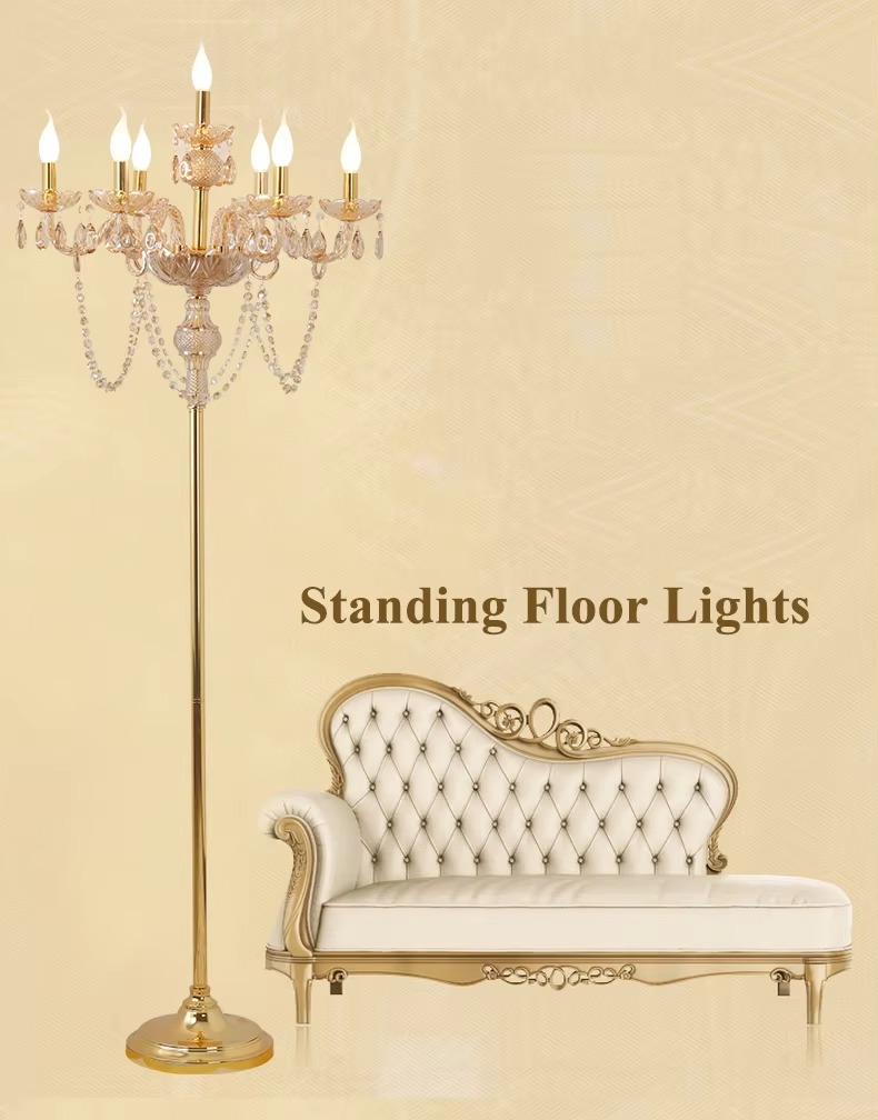 Crimson Luxe Floor Lamp