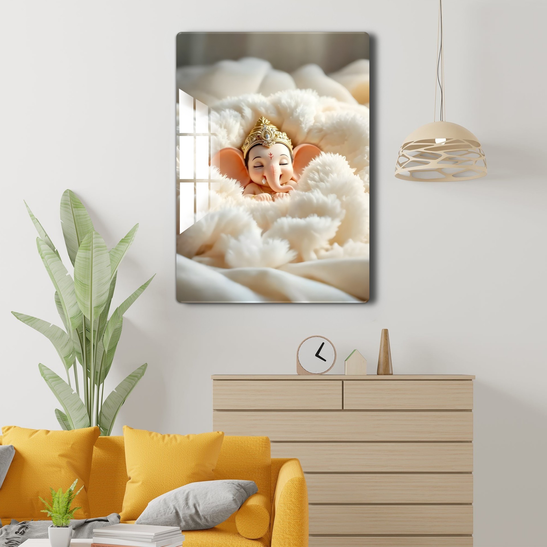 Little Sleepy Ganesha Acrylic Wall Art