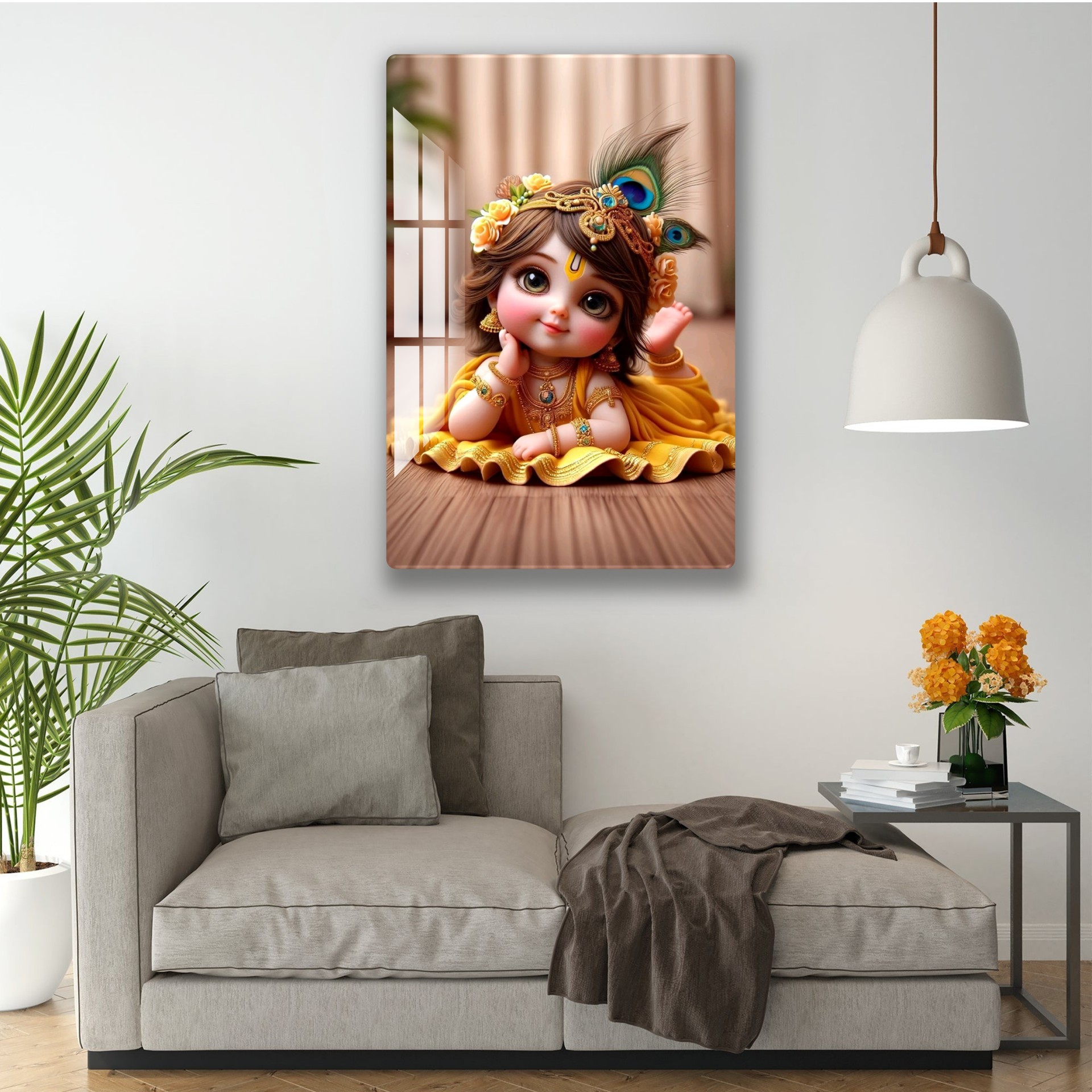 Little Sleepy Kanha Acrylic Wall art