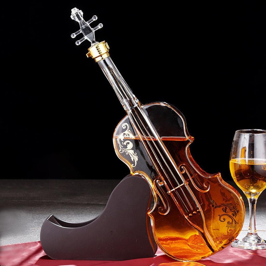 Violin-shaped Glass Decanter