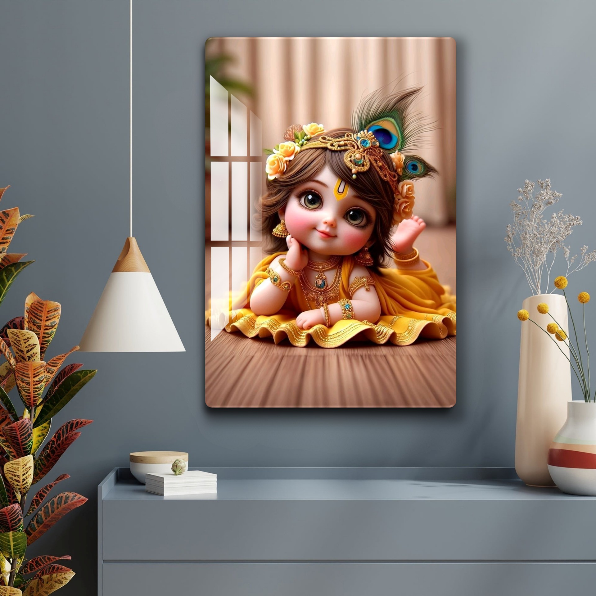 Bal Gopal Acrylic Wall Art