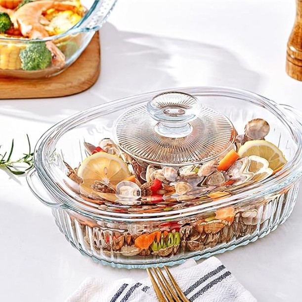 Glass Casserole dish with Lid