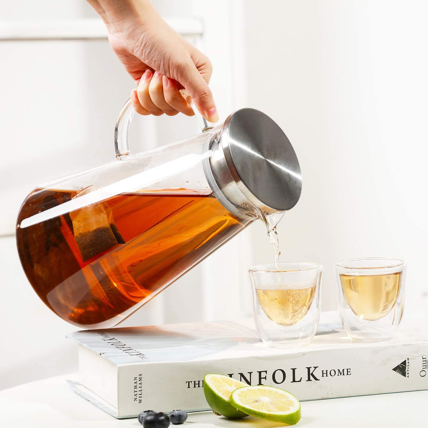 Water Jug with Stainless Steel Lid