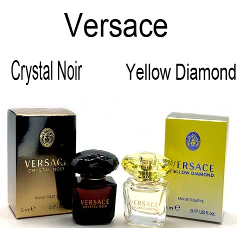 Versace Crystal Noir & Yellow Diamond Perfume Set