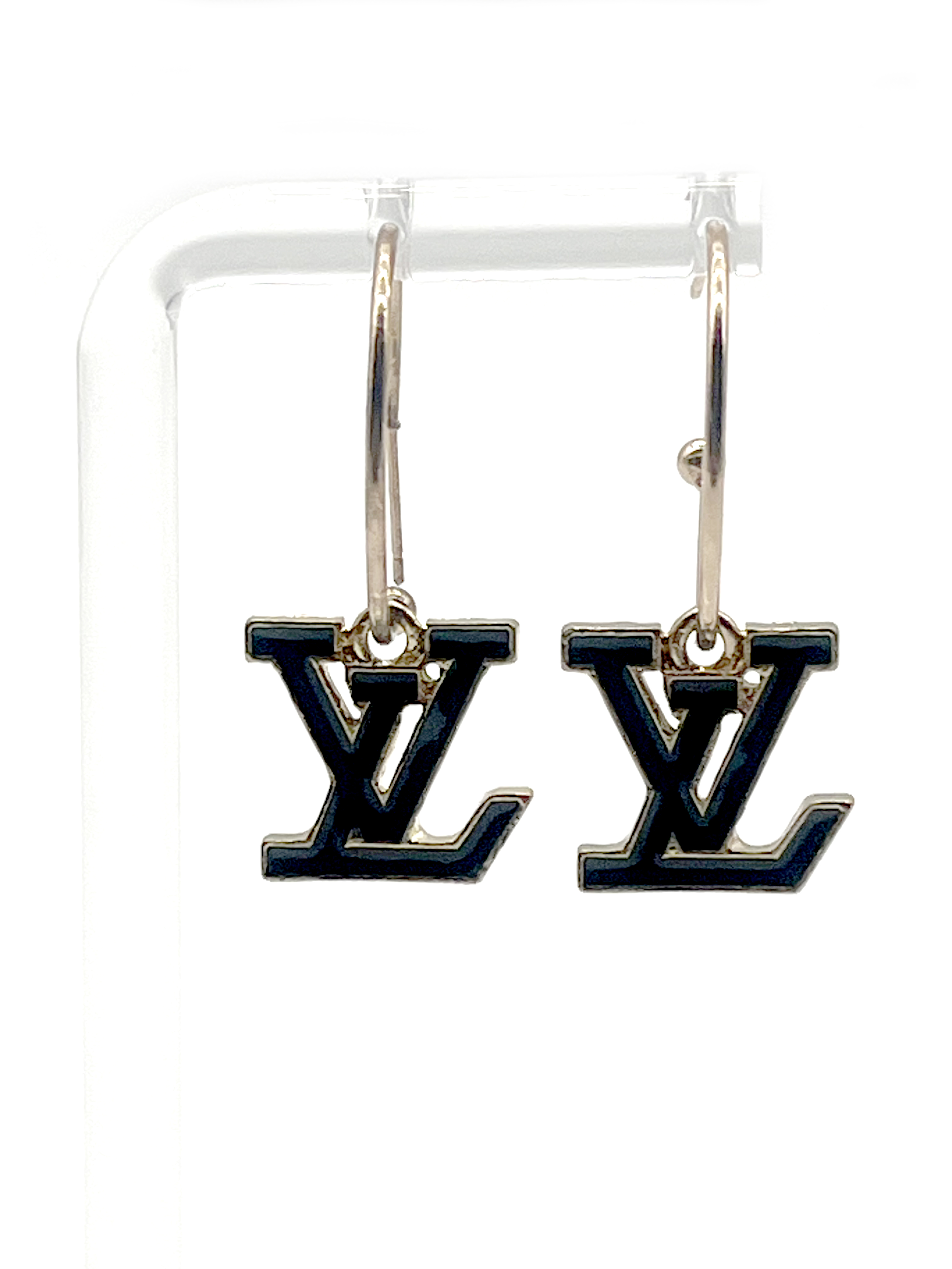 Louis Vuitton Logo Earrings