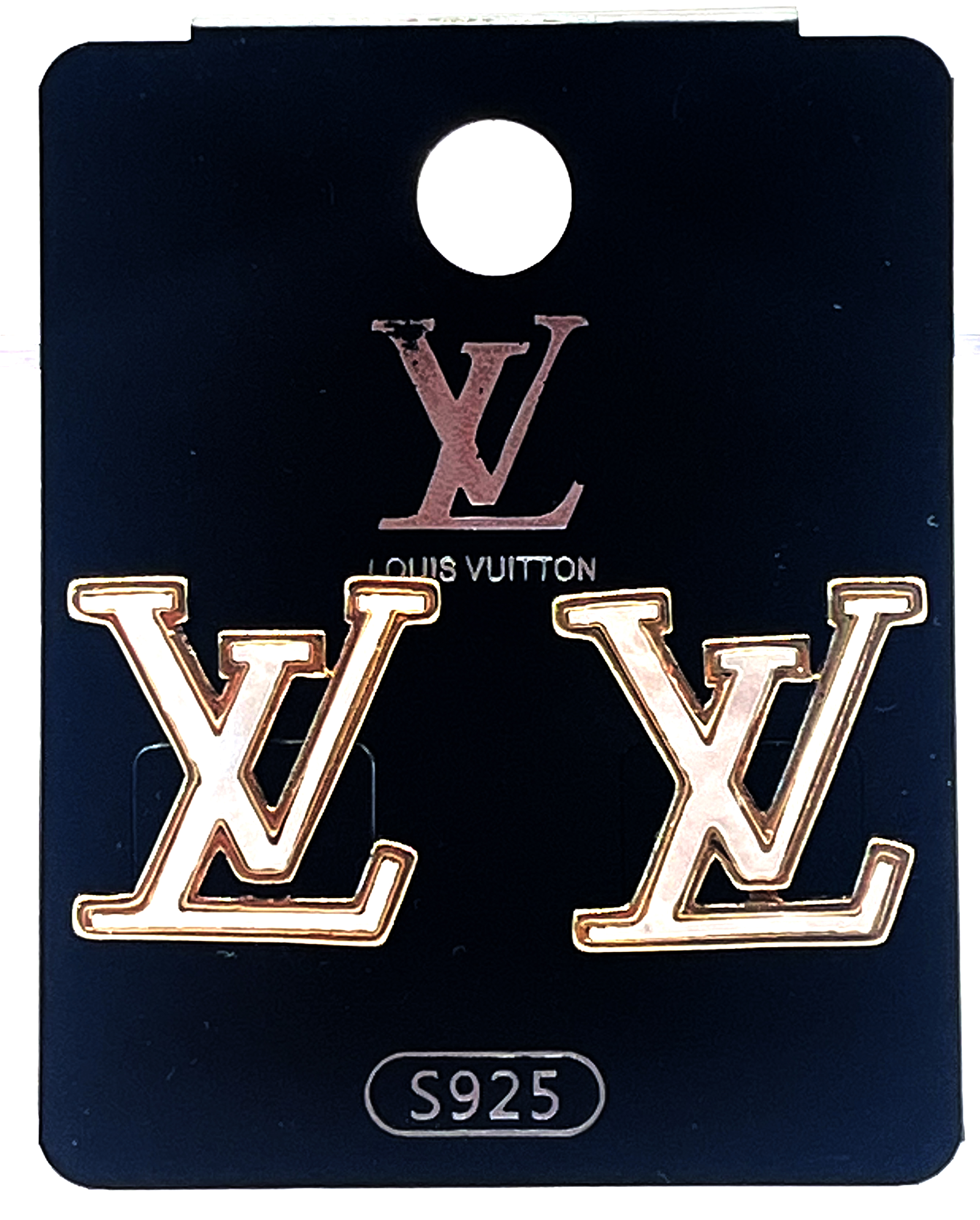 Louis Vuitton Logo Earrings