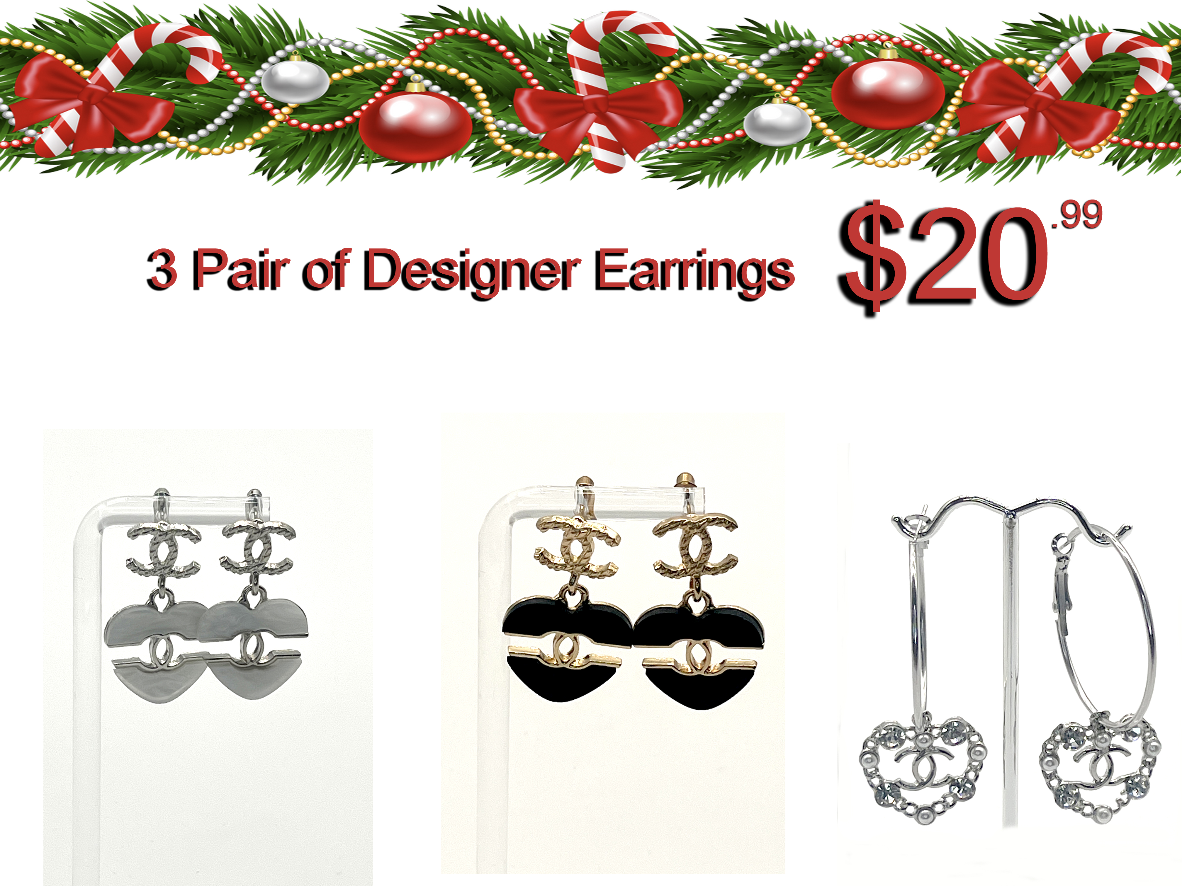 CC-Designer Earrings Set
