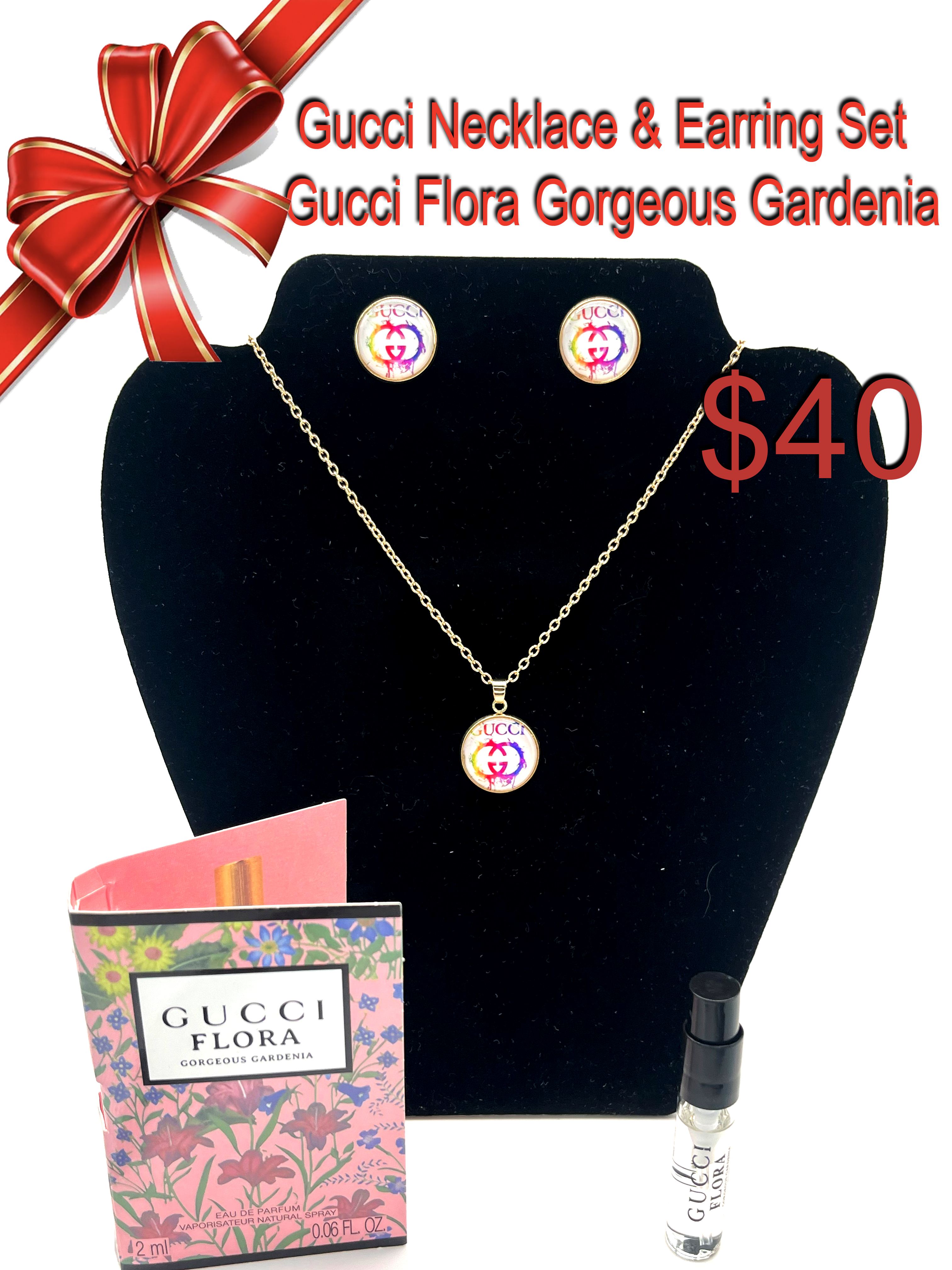 Gucci Necklace & Earring Set