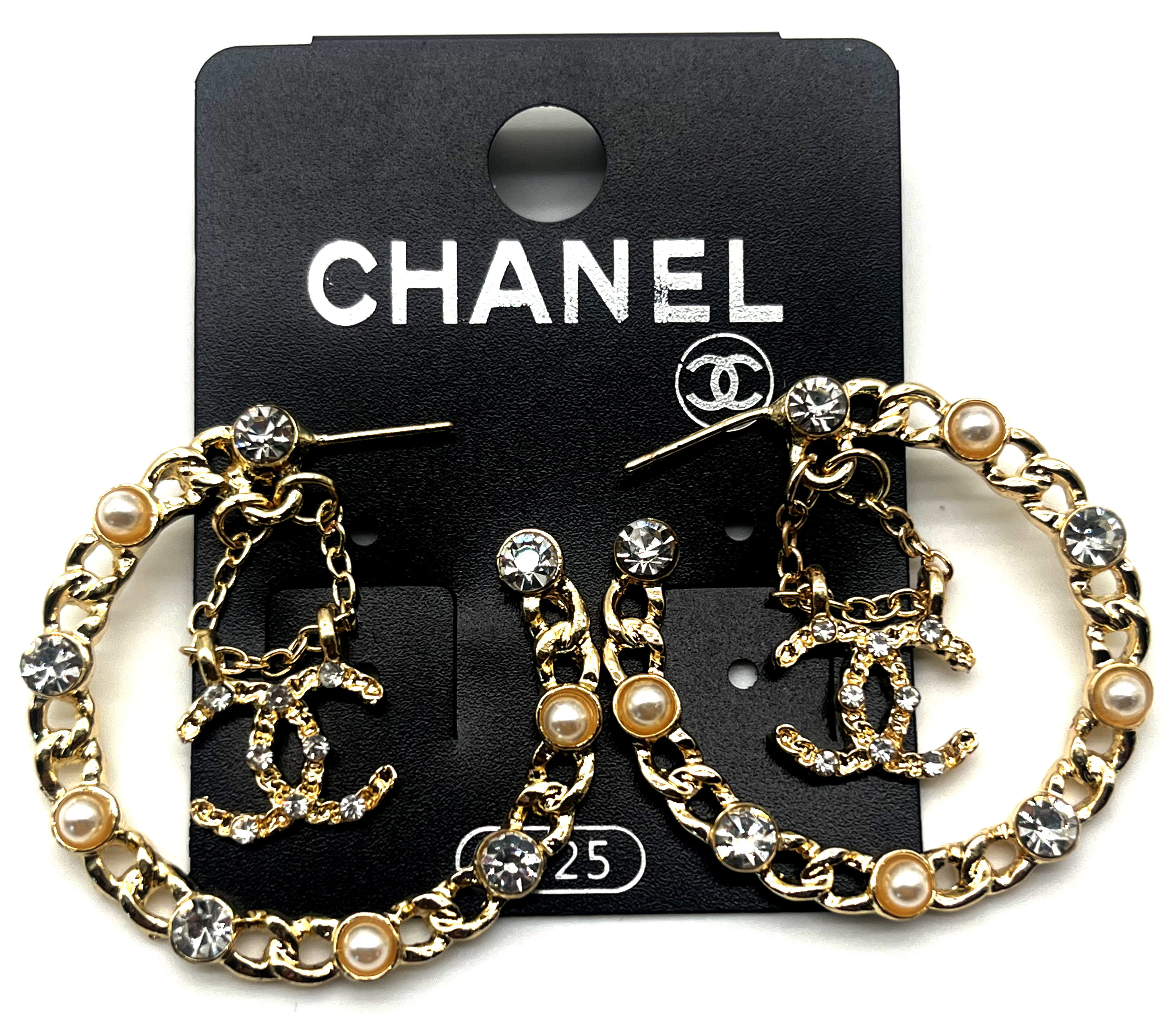 Chanel Gold Hoop Earrings